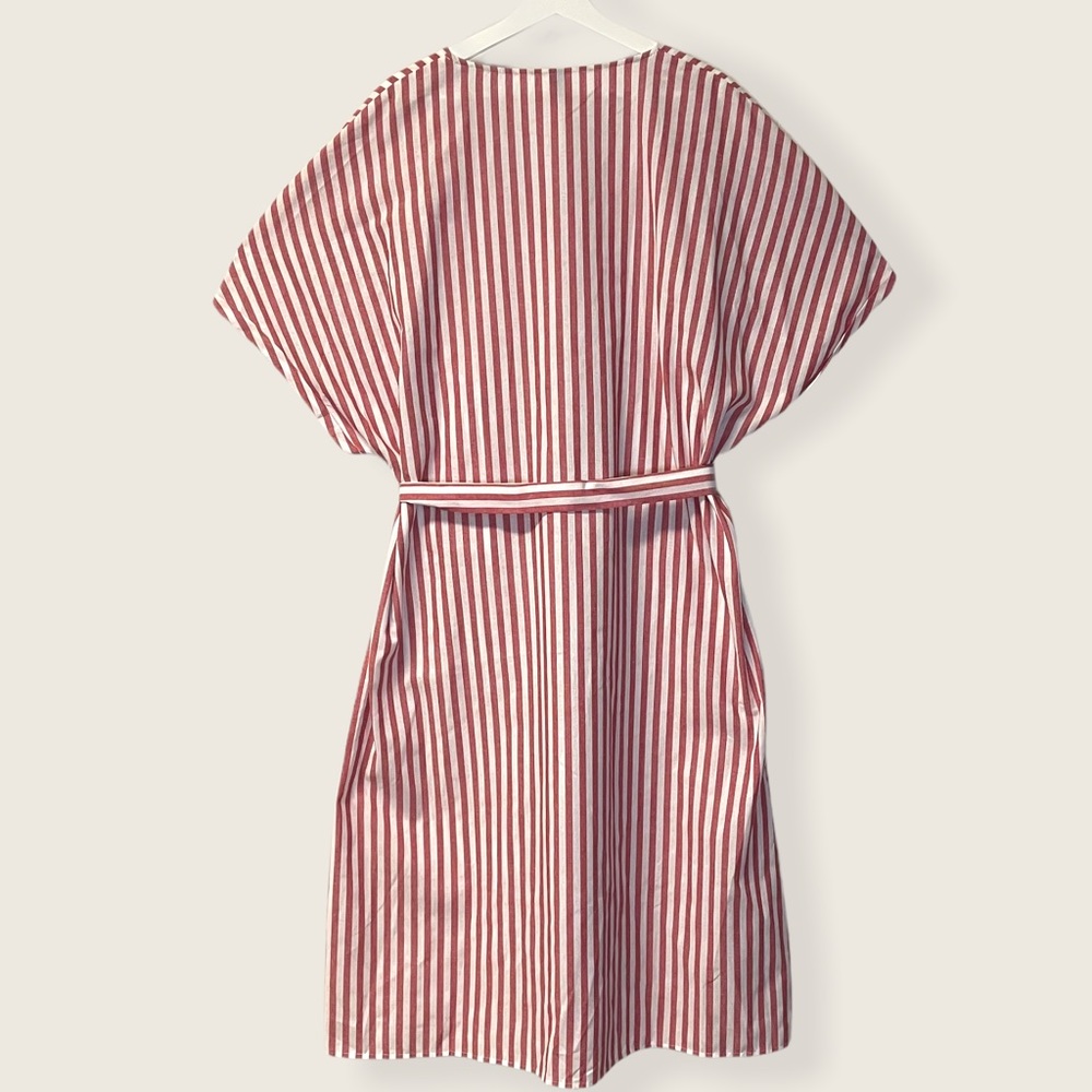 Shein - Striped Button Front Midi Dress - Size 2X - Picture 5 of 9
